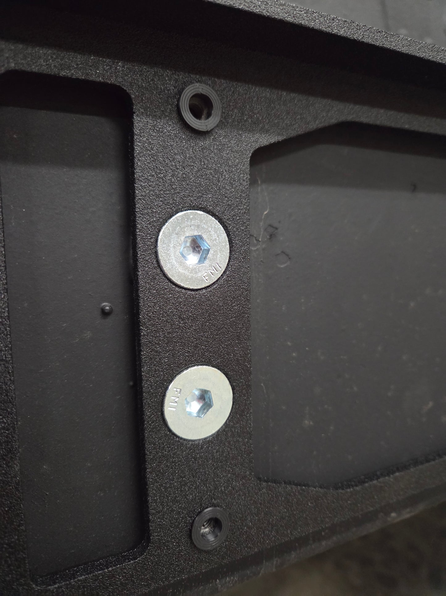 Humvee airlift bumper license plate mount