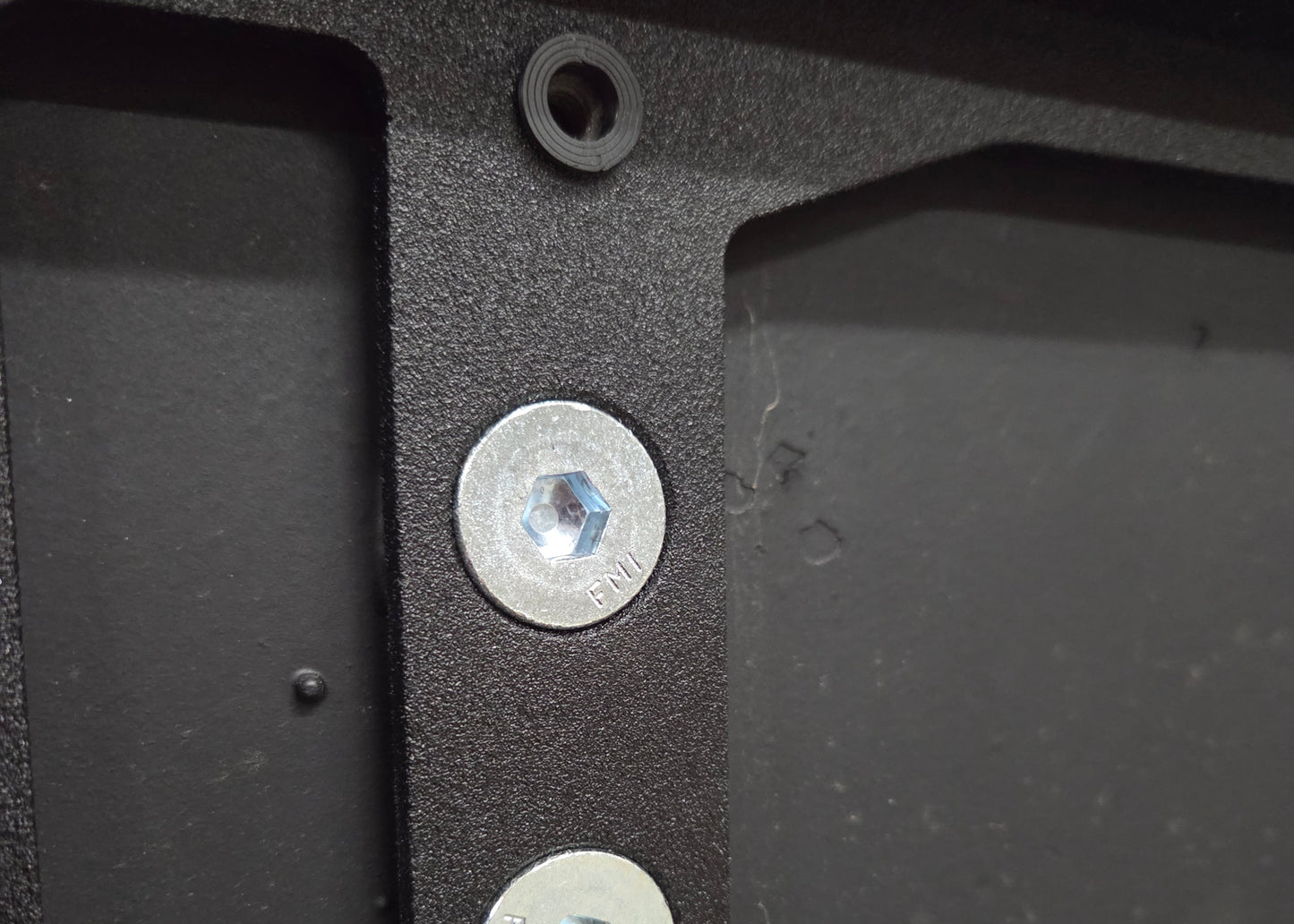 Humvee airlift bumper license plate mount